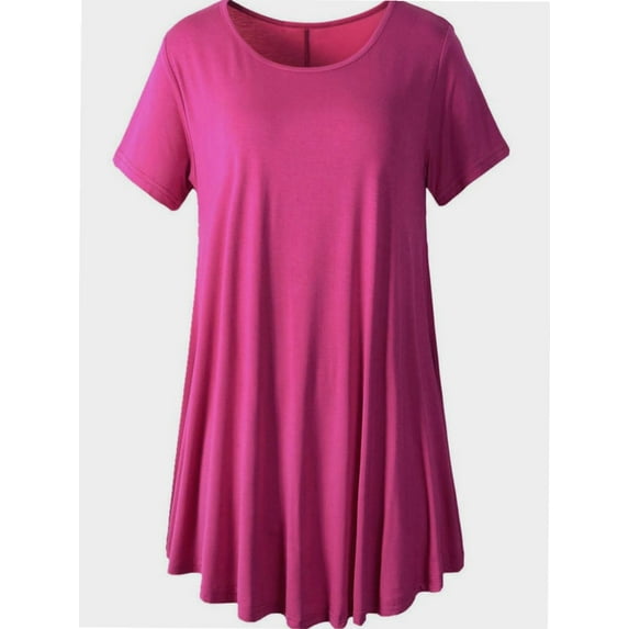 Plus Size Casual T Shirt for Women Flowy Swing