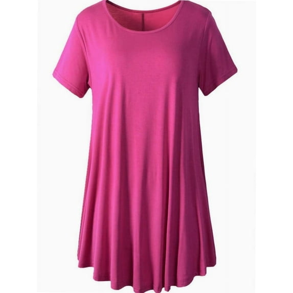 Plus Size Casual T Shirt for Women Flowy Swing