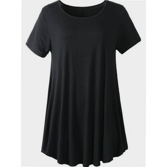 Plus Size Casual T Shirt for Women Flowy Swing