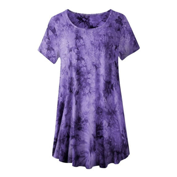 Plus Size Casual T Shirt for Women Flowy Swing