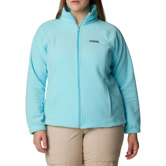 Plus Size Columbia Benton Springs Full-Zip Fleece Jacket Color: Aquamarine Size: 2X