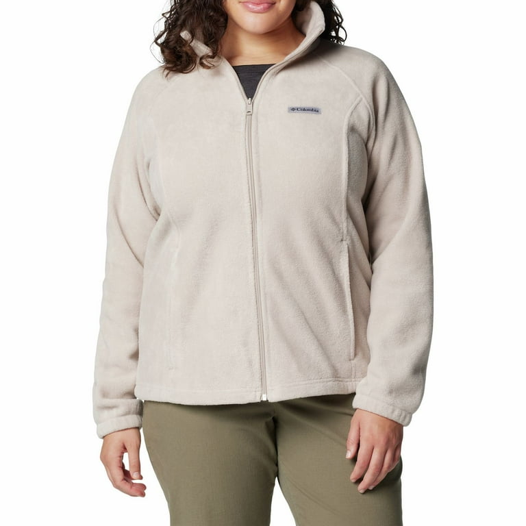 Plus Size Columbia Benton Springs Full Zip Fleece Jacket Color Crushed Clay Size 3X