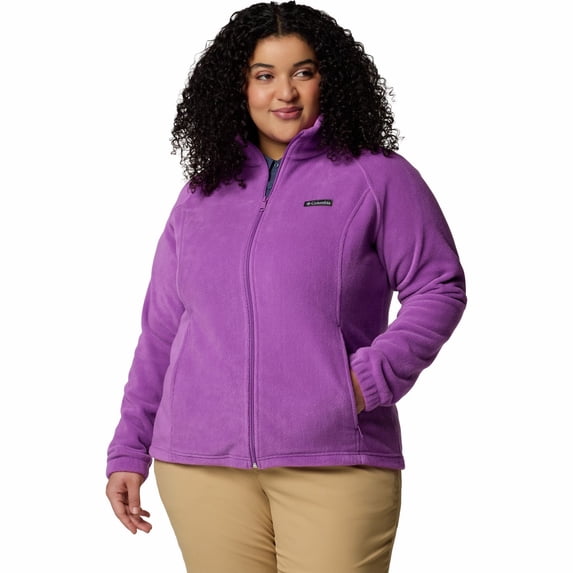 Plus Size Columbia Benton Springs Full-Zip Fleece Jacket Color: Razzle Size: 1X