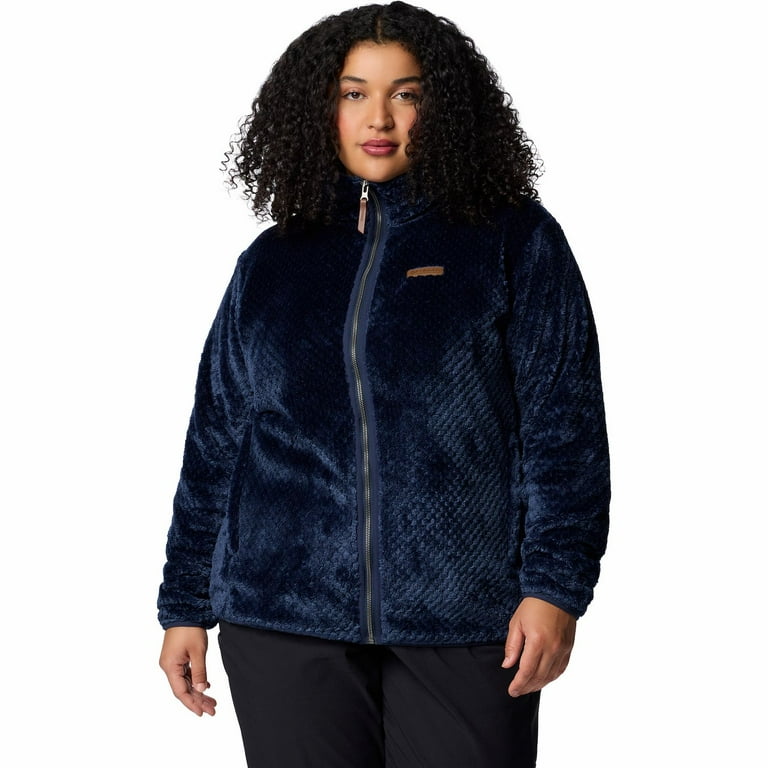 Plus Size Columbia Fireside Sherpa Fleece Jacket Color: Collegiate