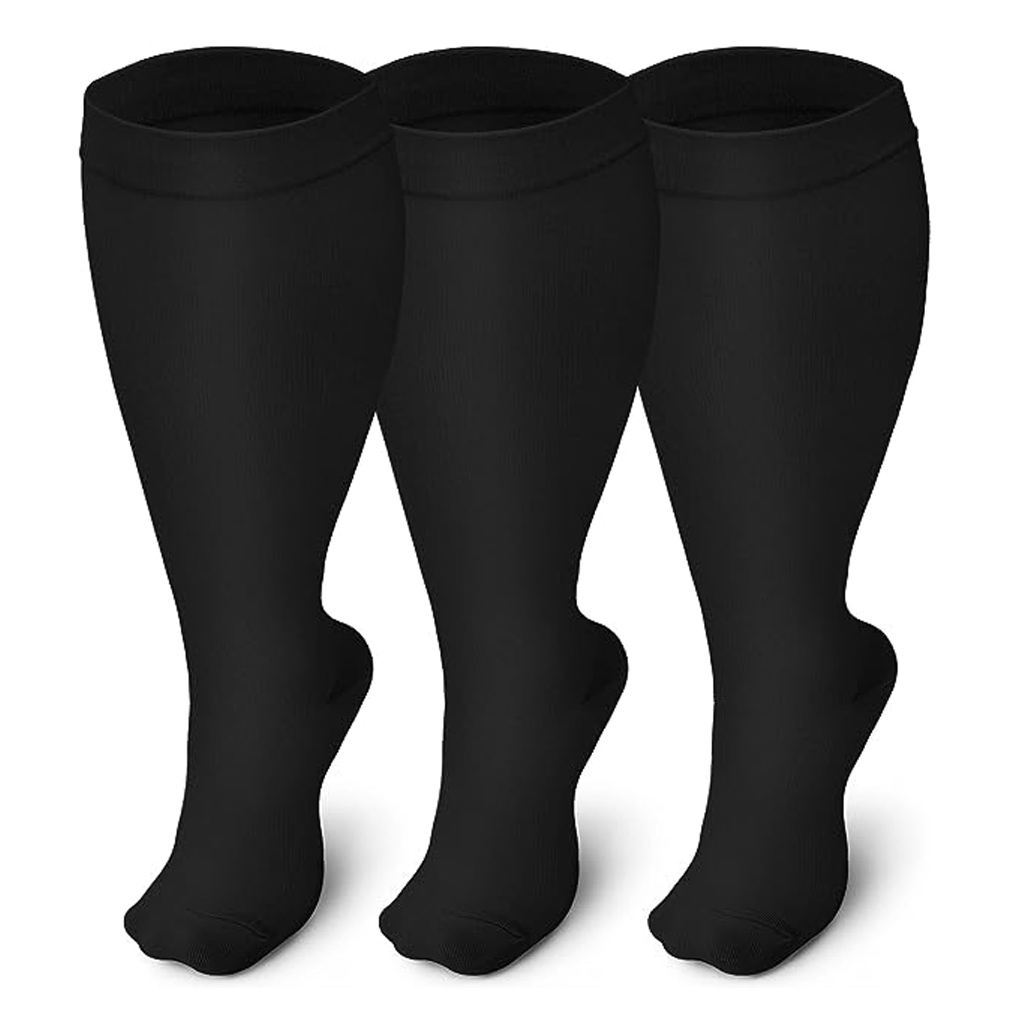 Plus Size Compression Socks for Men and Women3 pairs Wide
