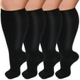 thumbnail image 1 of Plus Size Compression Socks for Women Men 20-30 mmHg 2xl 3xl 4xl , Wide Calf High Tights Long SocksStockings Best Support for Circulation, Running, 1 of 7