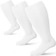 thumbnail image 1 of Plus Size Compression Socks for Women Men 20-30 mmHg 2xl 3xl 4xl , Wide Calf High Tights Long SocksStockings Best Support for Circulation, Running, 1 of 6