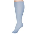 thumbnail image 1 of Plus Size Compression Socks for Women & Men, Extra Wide Calf Knee High Stockings for Circulation Support Athletic Running Cycling Blue XXL, 1 of 2