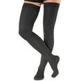 thumbnail image 1 of Plus Size Compression Thigh High for Men and Women 20-30mmHg - Black, 2XL, 1 of 10