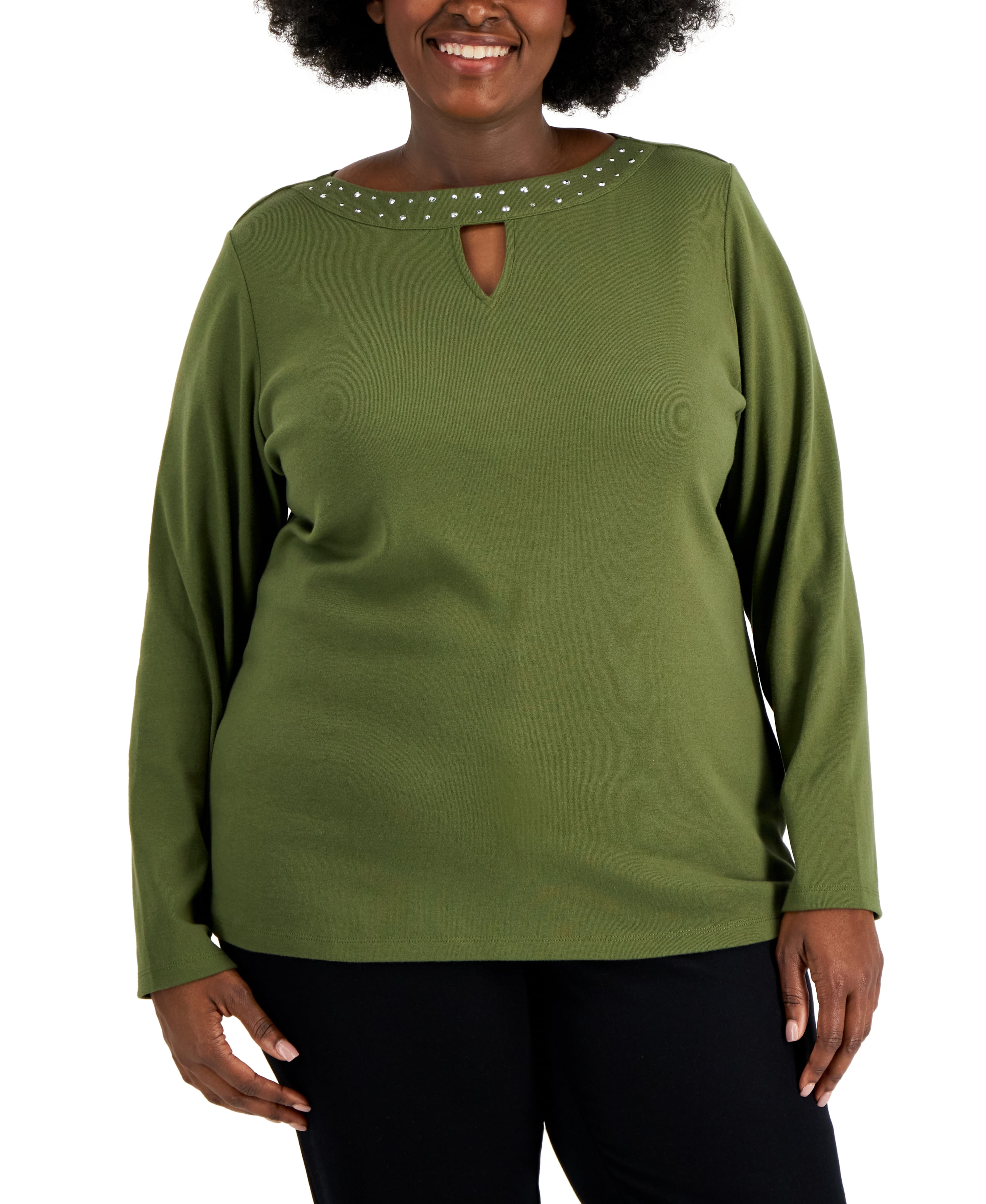 karen scott tops plus size