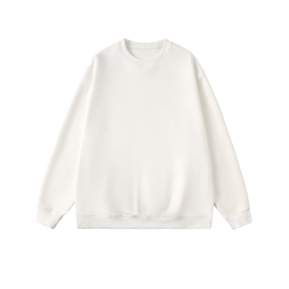 Plus Size Cotton Sweatshirt Men's Loose Fit Long Sleeve Tops Casual Lounge Pullover Fall Winter Comfy Bottom Shirt