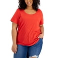 thumbnail image 1 of Plus Size Cotton Tee Loving Red 2X, 1 of 1