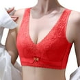 thumbnail image 1 of Plus Size Cotton Unlined Bra Adjustable Seamless Plunge Bra Invisible Bra Padded Seamless Adjustable Straps Bra, 1 of 5