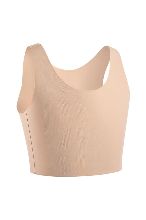 Plus Size Crop Tank Tops with Built in Bras Seamless Bralettes for Women Summer Wireless Yoga Bra for Everyday Sleeping