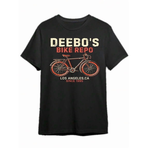 Plus Size - Deebo Bicycle Rental, 90s 'Friday' Movie T-Shirt 11265 Funny Men's Short Sleeve Pattern T-Shirt Series Black TP, Local Shipping