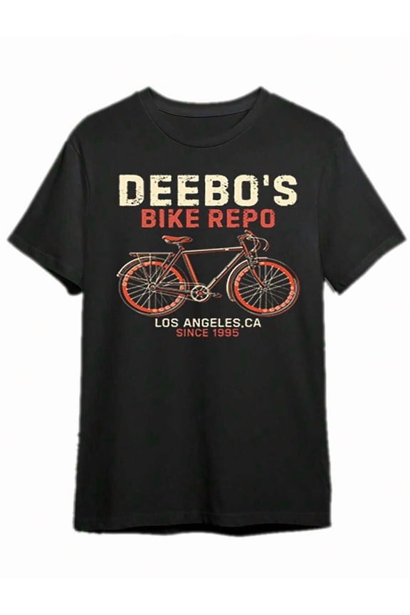 Plus Size - Deebo Bicycle Rental, 90s 'Friday' Movie T-Shirt 11265 Funny Men's Short Sleeve Pattern T-Shirt Series Black TP, Local Shipping