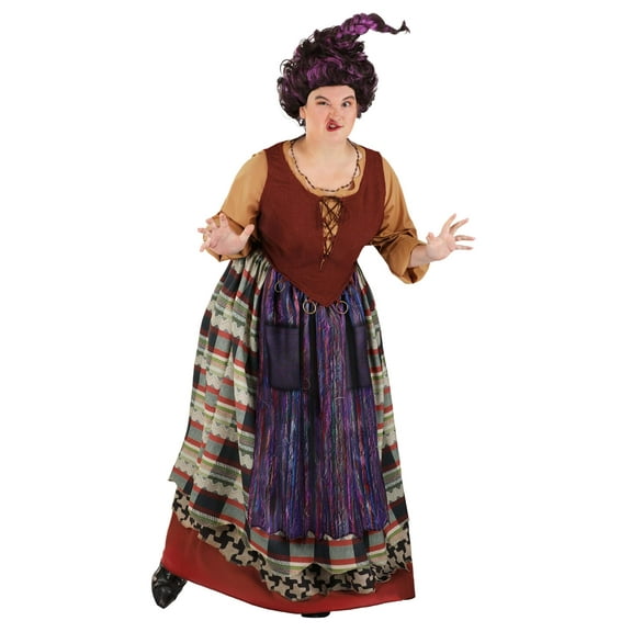 Plus Size Deluxe Disney Hocus Pocus Women's Mary Costume