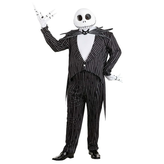 Plus Size Deluxe Disney Jack Skellington Costume for Men