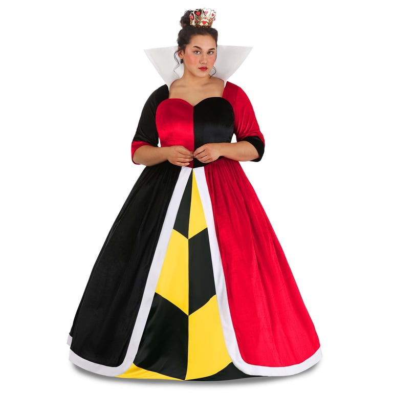 Plus Size Deluxe Disney Queen of Hearts Costume | Adult | Womens | 4X | Black/Purple/Red | FUN Costumes Plus Size Deluxe Disney Queen of Hearts Costume | Adult | Womens | 4X | Black/Purple/Red | FUN Costumes
