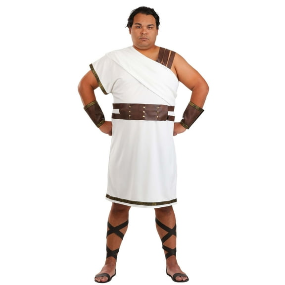 Plus Size Deluxe Greek Warrior Costume for Men