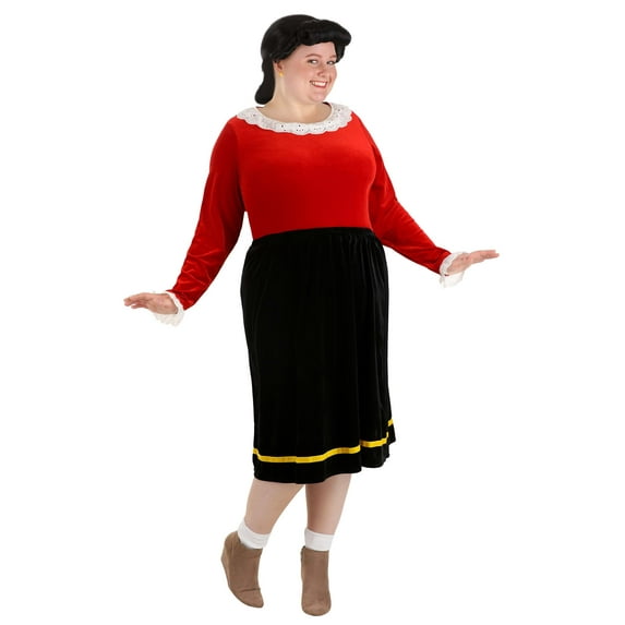 Plus Size Deluxe Olive Oyl Women's Costume Dress