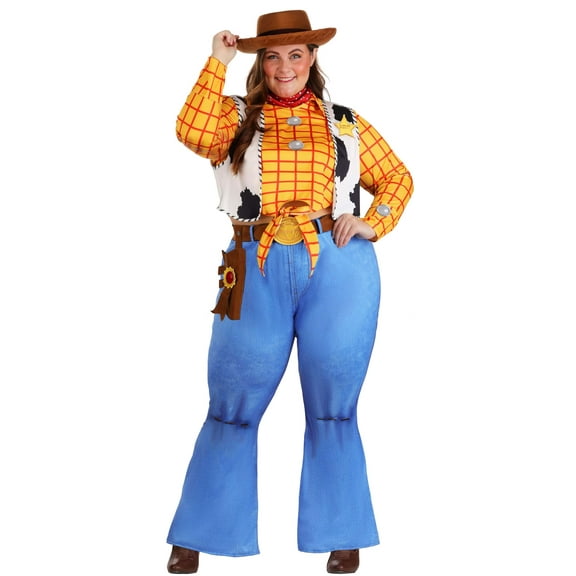 Plus Size Deluxe Pixar Toy Story Woody Costume for Women