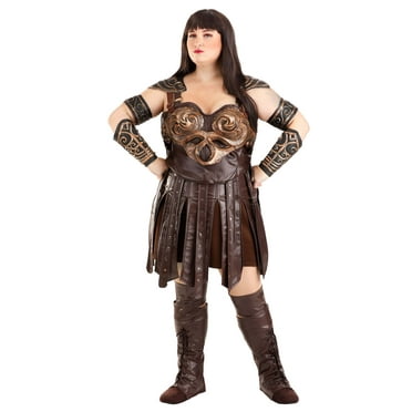 FUN Costumes Xena Deluxe Warrior Princess Halloween Costume with Armor for Women's’s Plus Size 1X Adult