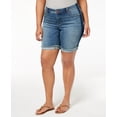 thumbnail image 1 of Plus Size Denim Shorts Denim 24W, 1 of 1