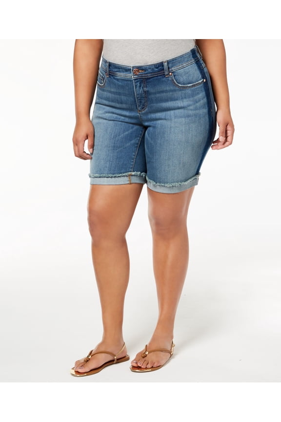 Plus Size Denim Shorts Denim 24W