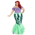 thumbnail image 1 of Plus Size Disney Little Mermaid Premium Ariel Mermaid Dress, 1 of 6