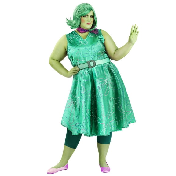 Plus Size Disney and Pixar Disgust Costume for Women