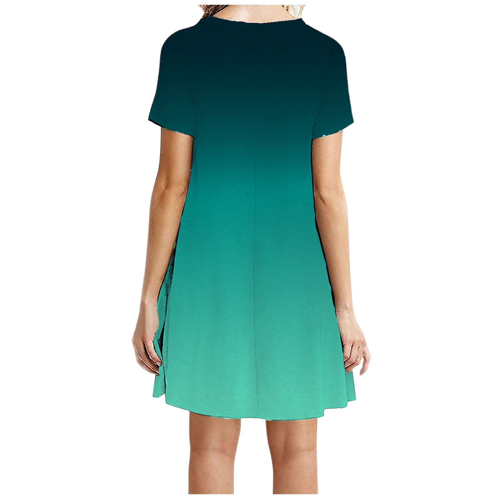 summer dresses for short and curvy Feancey Beach Plus Size Dresses for Curvy Women Mini Casual Short Sleeve T Shirt Dress Summer Trendy Loose Fit Vacation Dresses Khaki XXL