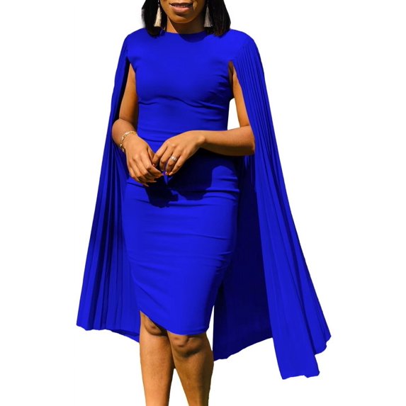 Plus Size Dresses Wedding Guest,Mother of The Bride Cocktail Cape Dresses