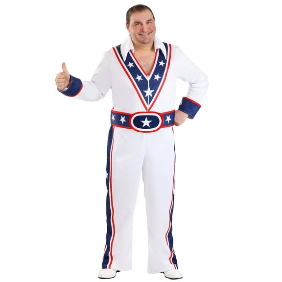 Plus Size Eddie Kablooie Stunt Daredevil Costume for Men