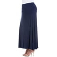 thumbnail image 1 of Plus Size Elastic Waist A Line Maxi Skirt, 1 of 10