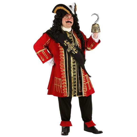 Plus Size Elite Captain Hook Costume