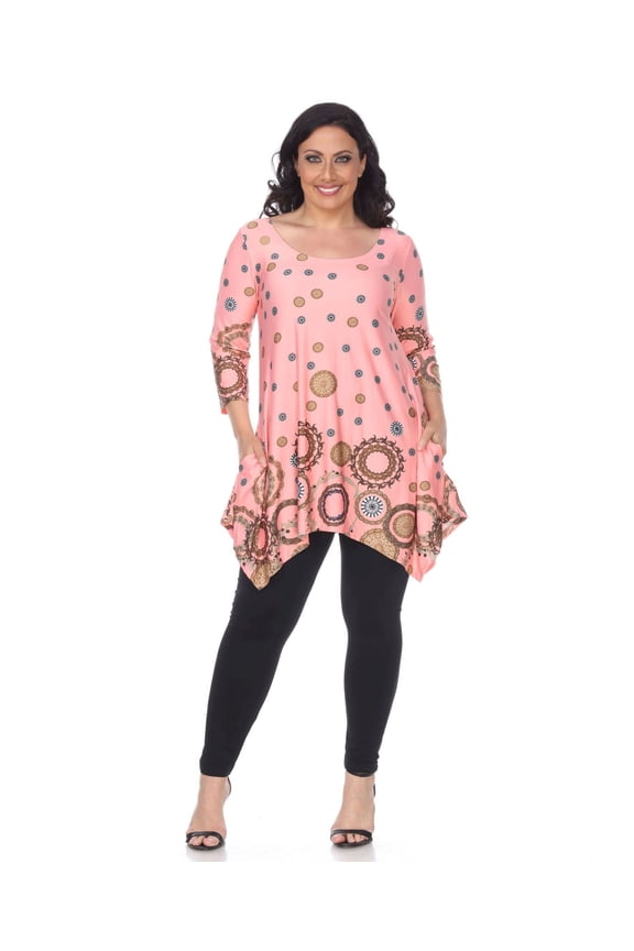 Plus Size Erie Tunic Coral 3X