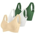 thumbnail image 1 of Plus Size Everyday Bras for Women Fashion Sports Bra Underwear Bra Everyday Underwear White M-5XL, 1 of 5