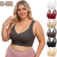 thumbnail image 1 of Plus Size Everyday Bras for Women Full Coverage Soft Sleep Wirefree Bras Sports Bra Underwear, 1 of 10