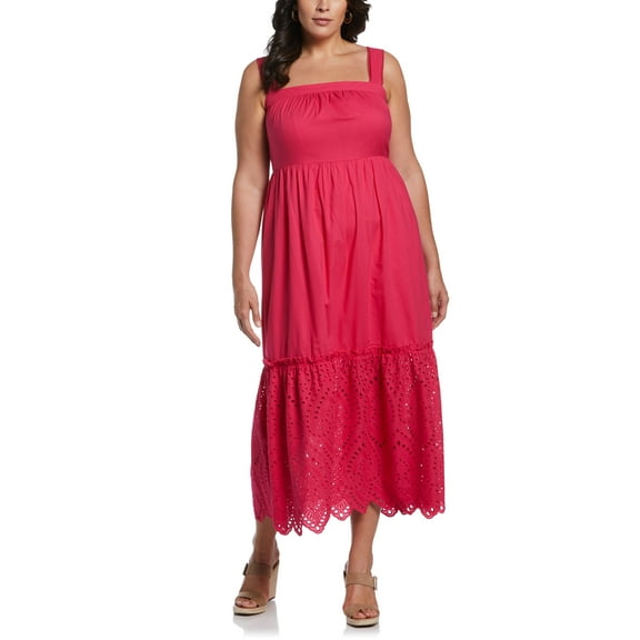 Plus Size Eyelet Midi Dress Innuendo 1X