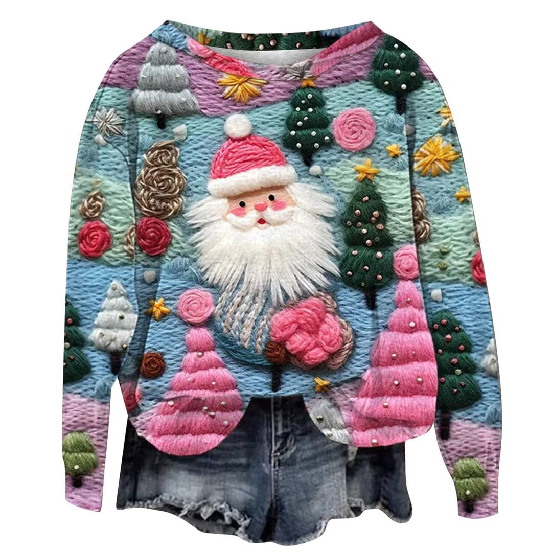 Women Plus Size Winter Layered-Look Sweatshirt main image 1