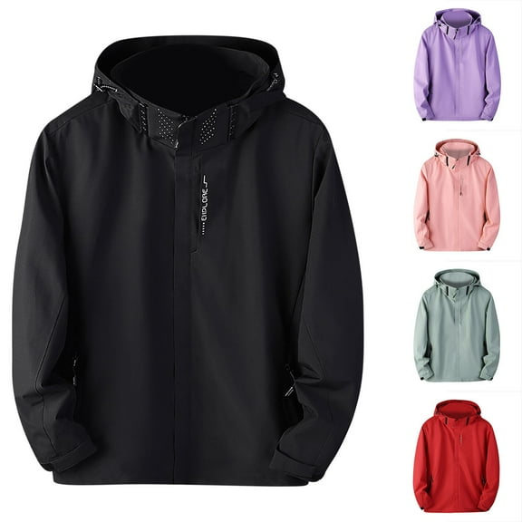 Plus Size Fashion Rain Jacket For Women Detachable Thick Windproof Three-in-one Sports Winter Black Windbreaker jacket M-4XL Up to 65% Off!