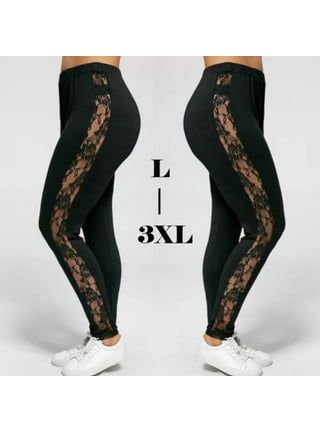 CnlanRow Women's Under Skirt Lace Trim Leggings Capris - Soft Cropped  Leggings for Women,Black Lace Trim,Small at  Women's Clothing store