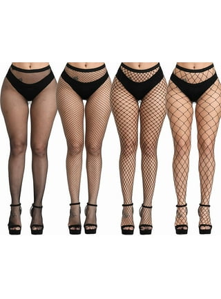 Women Plus Size Fishnet Stockings, Fishnet Tights Thigh High