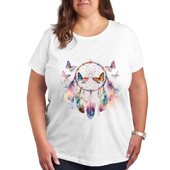 Plus Size Floal Pattern Graphic Women Tshirt Oversized Tees Short Sleeve Casual Tee Trendy  T-shirt