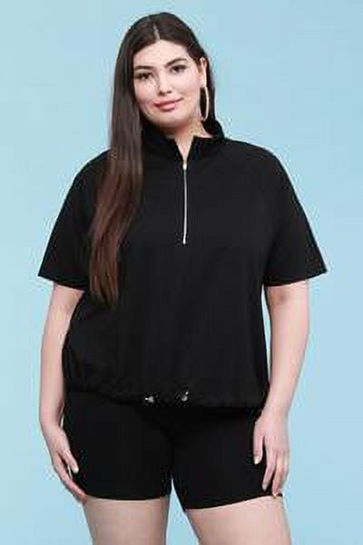 Plus Size French Terry Pullover Sweatshirt 2XL