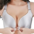 thumbnail image 1 of Plus Size Front Close Wirefree High Support Bra for Women Everyday Wear, 1 of 5