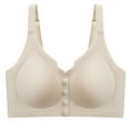 thumbnail image 1 of Plus Size Front Closure Bras for Women Seamless Wireless Push up Supportive Convenient Bralettes, 1 of 5