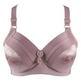 thumbnail image 1 of Plus Size Full-Coverage Bra for Women Fashion Printed Bra Wire Free Underwear One-Piece Bra Everyday Underwear Present for Women Up to 65% off, 1 of 6