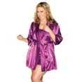 thumbnail image 1 of Plus Size Full Figure Classic Satin Robe, 1 of 2